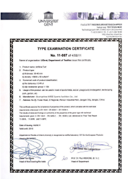 SGS Certificate 2