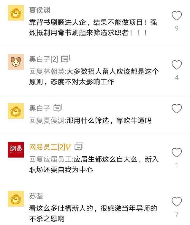 阿里员工吐槽：校招来的水平太差，从不加班，网友评论炸锅了！