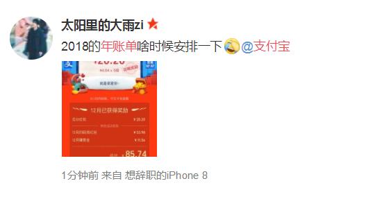 支付宝年度账单神秘失踪，网友：不知道新年朋友圈该怎么发了