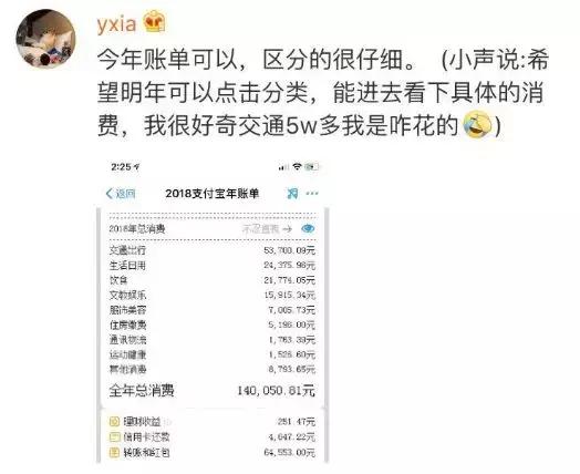 支付宝年帐单来了！朋友圈晒图太扎心！网友：我居然这么有钱？