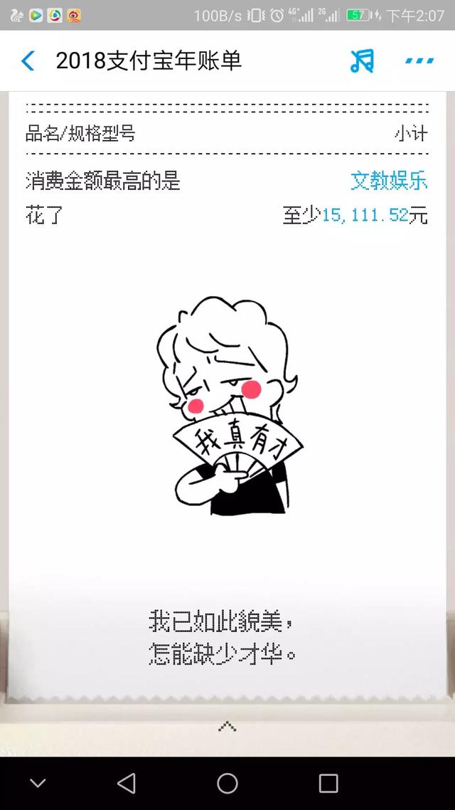 支付宝年帐单来了！朋友圈晒图太扎心！网友：我居然这么有钱？