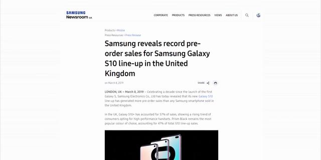 三星Galaxy S10刷新一项纪录，这回三星赚大发了！