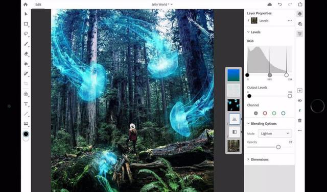 Photoshop CC for iPad要来了！iPad离生产力又进了一步