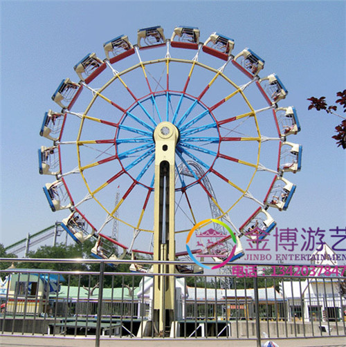 勇敢者转盘是倾斜轴类高速回转型游艺设备,游客乘坐其上,四周封闭的