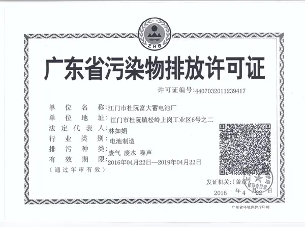 污染排放许可证