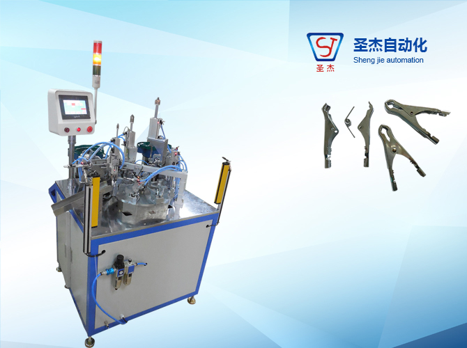  Semi-automatic wire clamp assembly machine