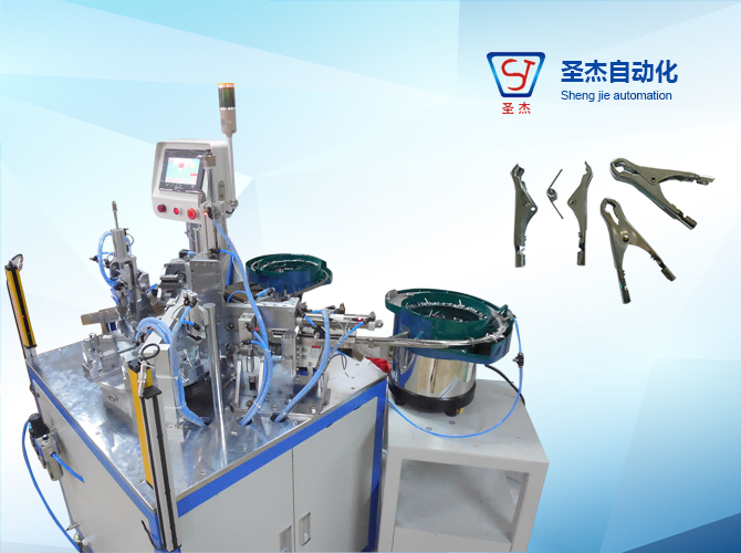  Semi-automatic wire clamp assembly machine