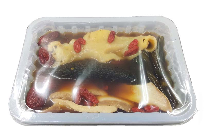 Frozen Sea Cucumber Fish Maw Topshell In Brown Sauce