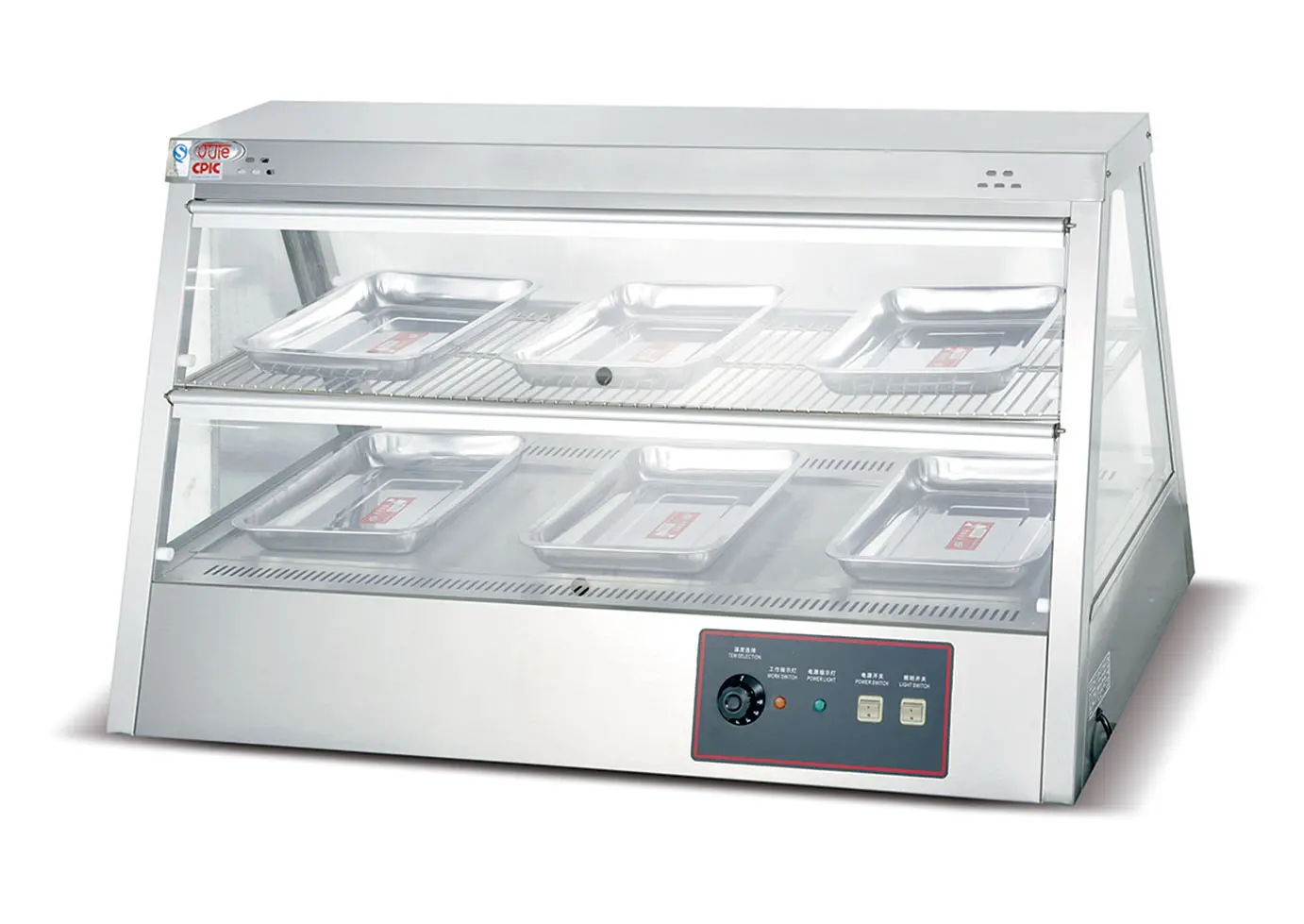 4kw 净重:50kg  产品参数: 名称:保温展示柜 型号:ot-2x3 规格:1000*
