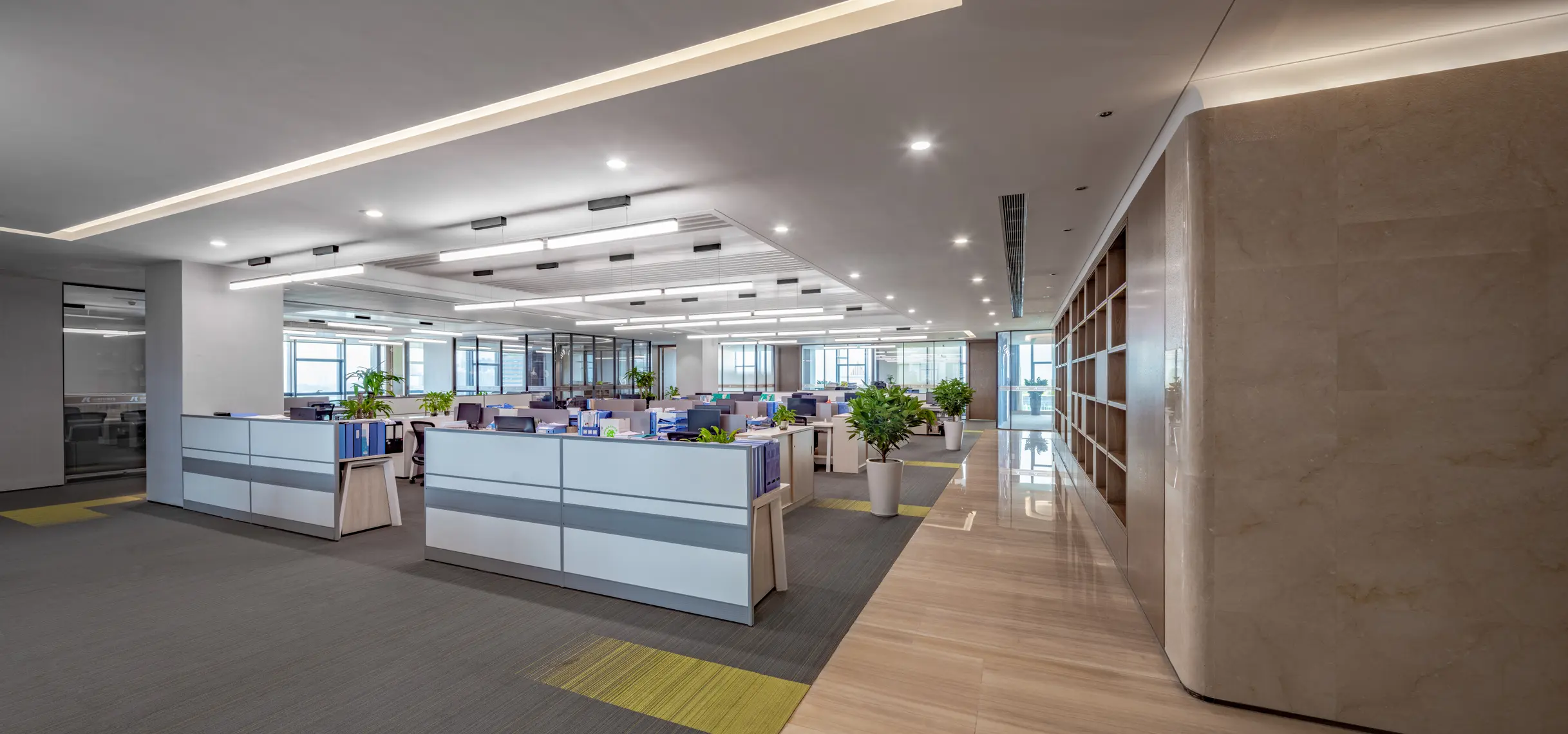 16楼办公区空间全景图