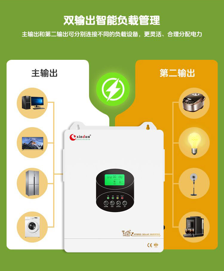 欣顿HFP-S双输出混合太阳能逆变器