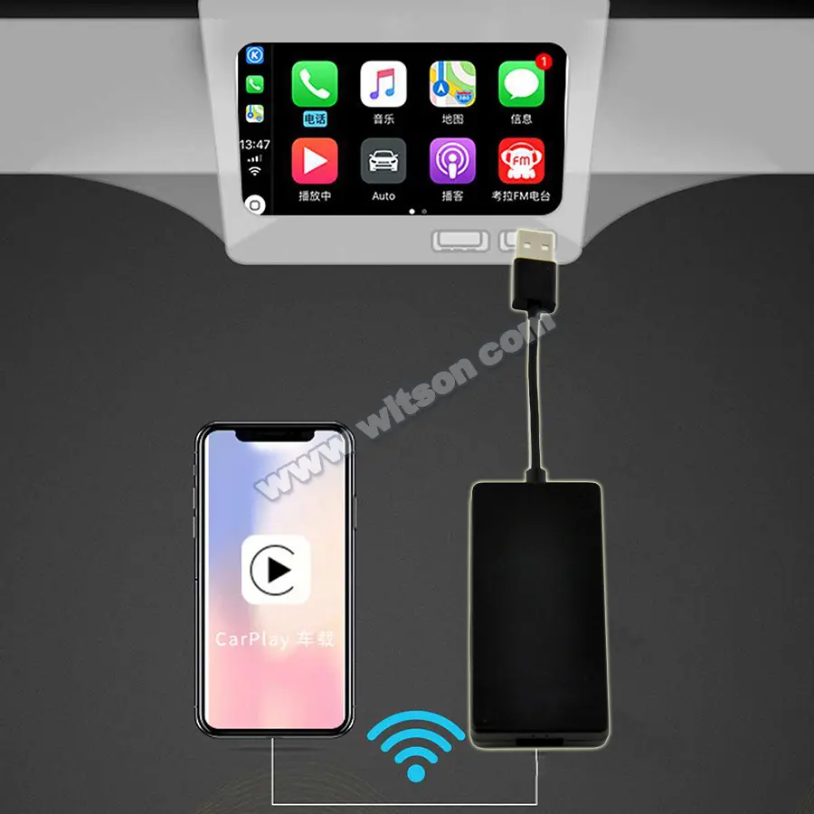 Wireless Carlink USB Apple Carplay & Android Auto (L004W)