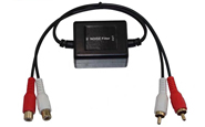 Car Audio Noise Filter 3.5mm Car RCA Amplifier Audio Noise Filter Ground Loop Isolator (L-018)