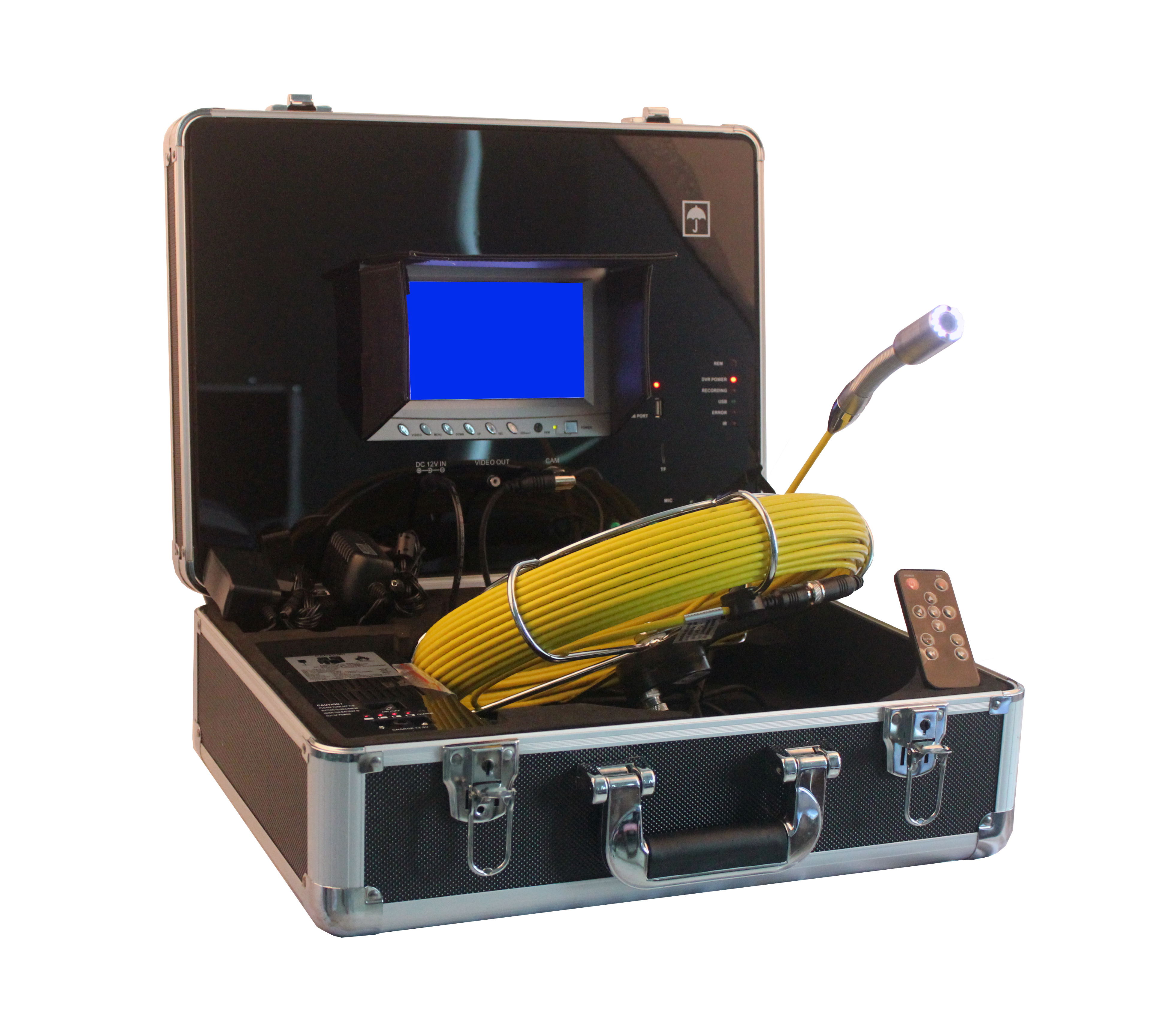 Pipe Drain Sewer Video Inspection Camera System with 7