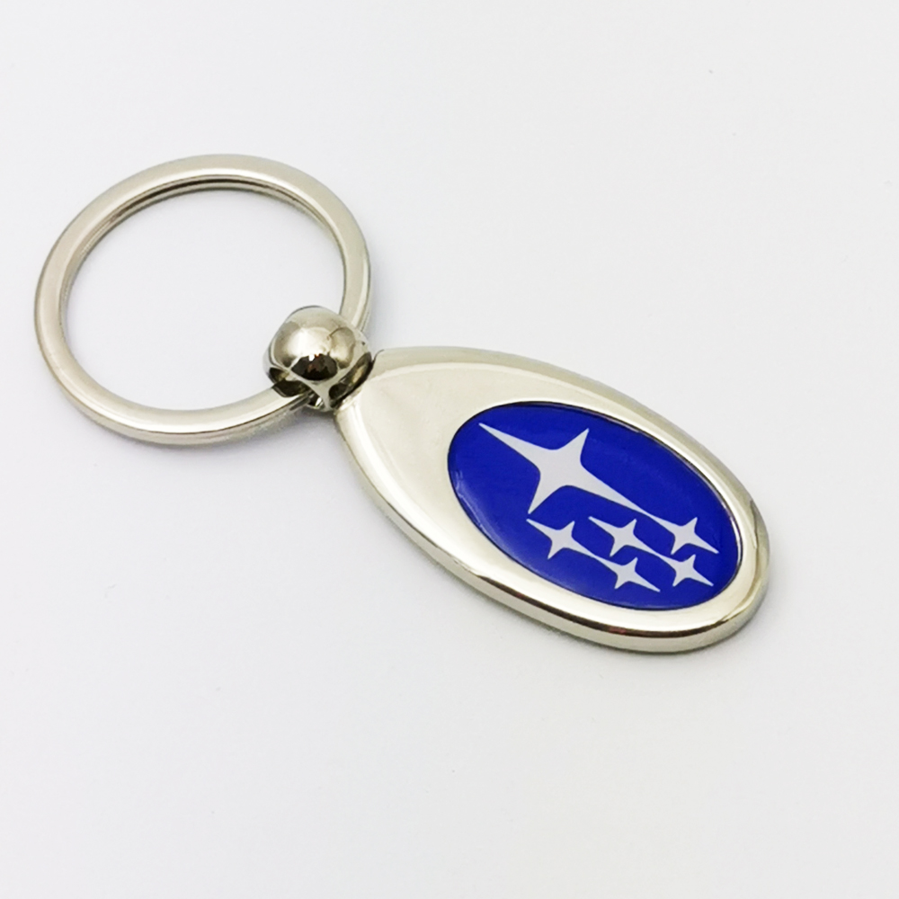 Wholesale cheap metal custom logo printed retractable keychain/keyring