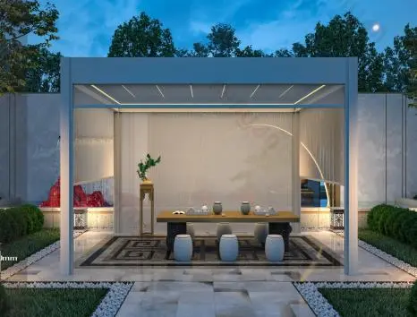 智能翻转百叶凉亭