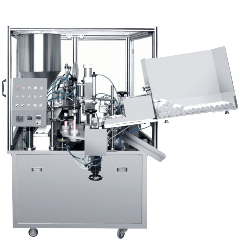 Automatic composite pipe filling and sealing machine
