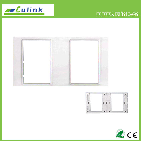 Double 86 type wall plate frame
