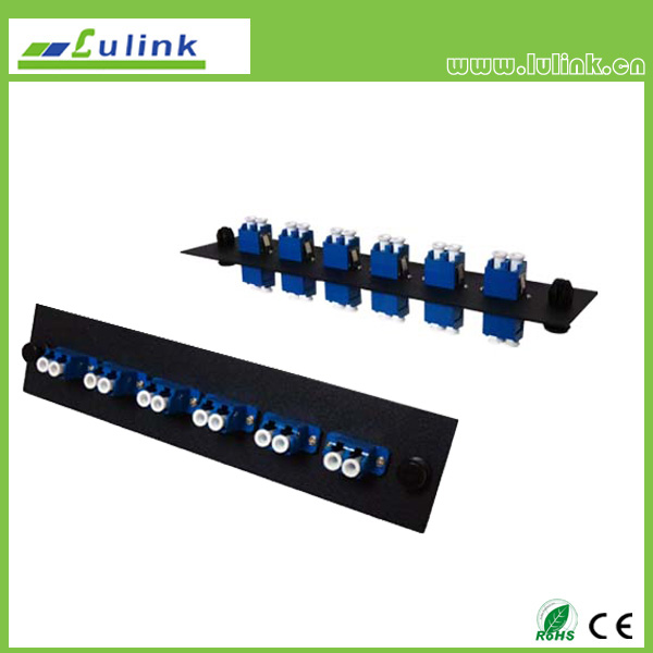 Fiber Optic Adapter Panel，LC type,6 ports，duplex,with SM adapter