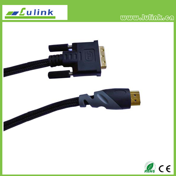 HDMI M to DVI 18+1/24+1 M Cable