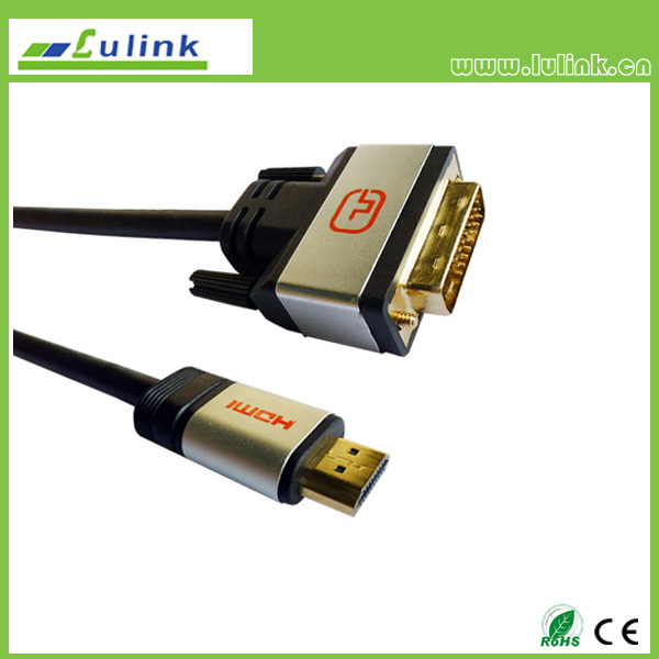 HDMI M to DVI 18+1/24+1 M Cable