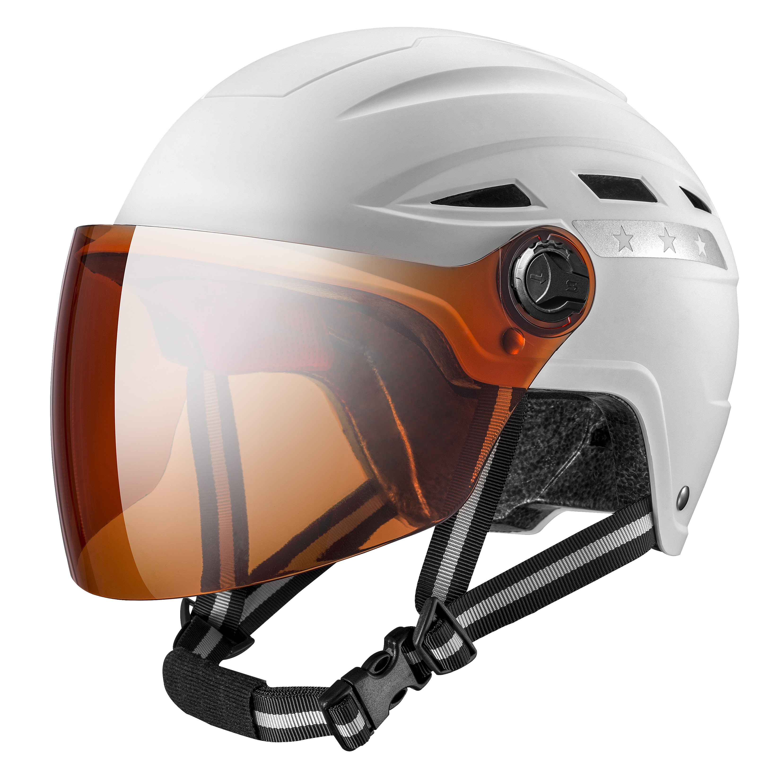 E1-8G E-Bike Helmet with goggles