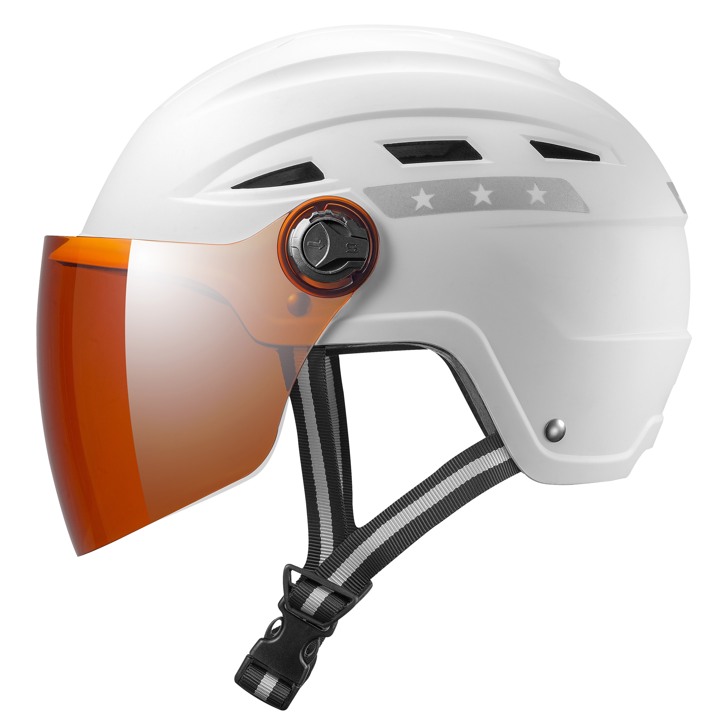 E1-8G E-Bike Helmet with goggles