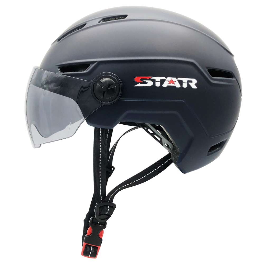 E3-10CG NTA 8776 Certified E-Bike Helmet with goggles