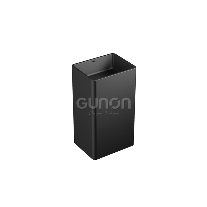 G-98029(人造石)(横排) G-98029-1(人造石)(直排) 落地艺术盆(带溢水口)(黑色)