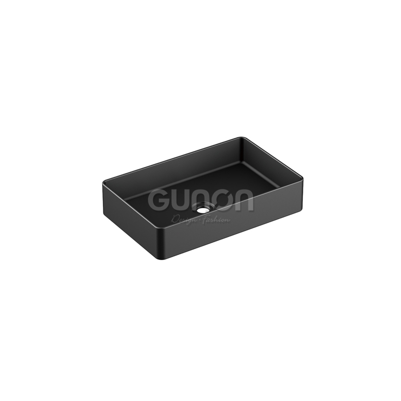 G-98020(人造石) 台上艺术盆(不带溢水口)(黑色)