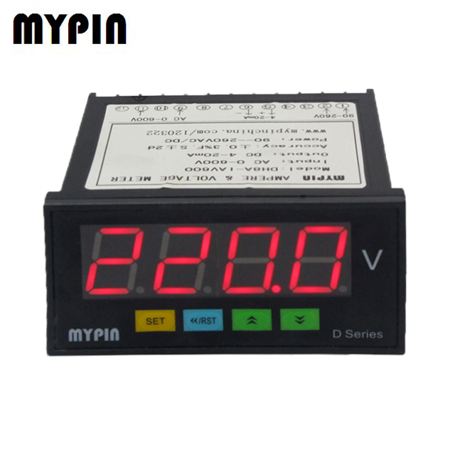 DK series 4 digits Ampere & Voltage indicator/controller