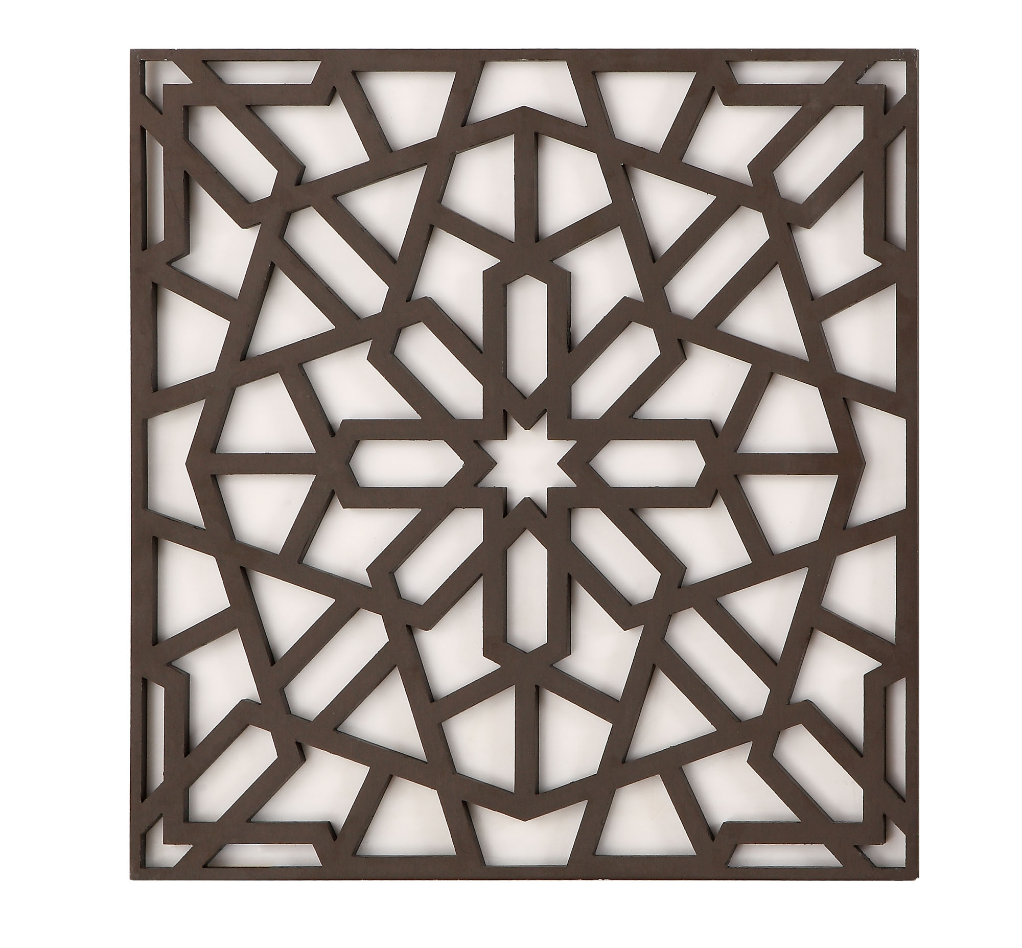 Decorative flower-shaped aluminum alloy carved plate square plate