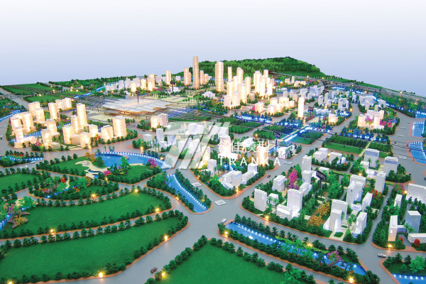 广州南站地区城市规划模型