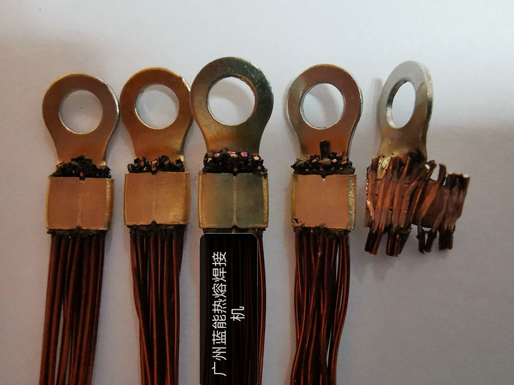 工业伺服电机定子引出线铜端子焊接机，不用电子线连接