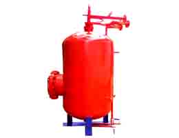 Hanging dry powder extinguishing device