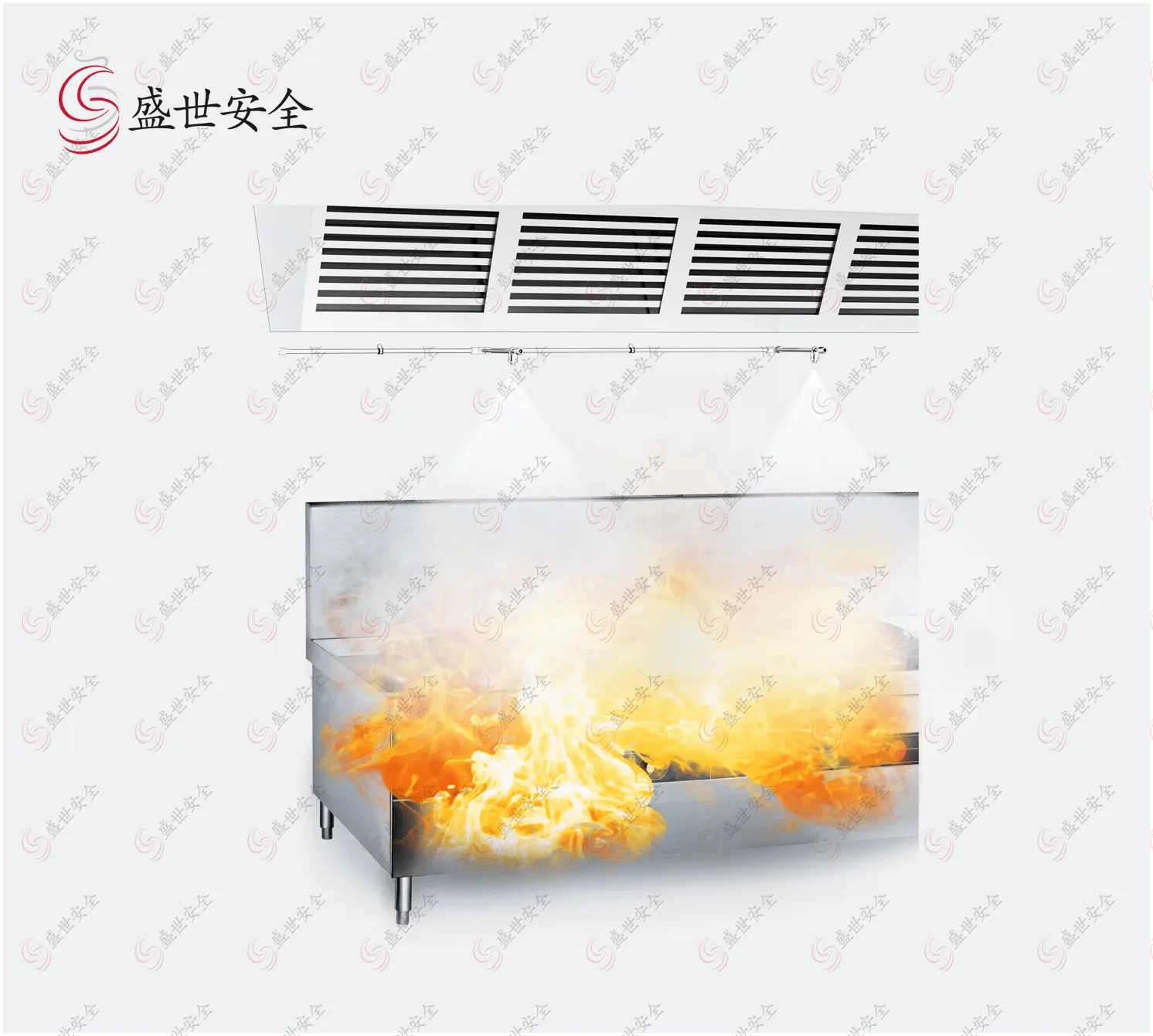 商业厨房的定制自动灭火系统
