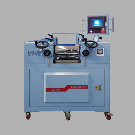 LABORATORY ROLL MILL(oil heating cooling/PLC programming Controller type)