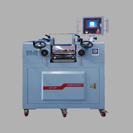 LABORATORY ROLL MILL(oil heating cooling/PLC programming Controller type)