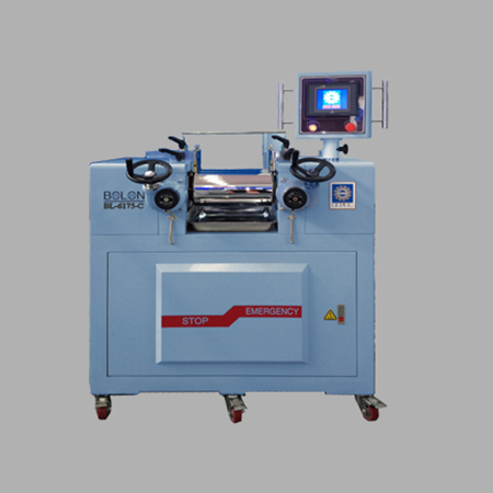 RUBBER LABORATORY ROLL MILL/PLC PROGRAMMING CONTROLLER TYPE