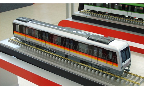 地铁轻轨车厢模型