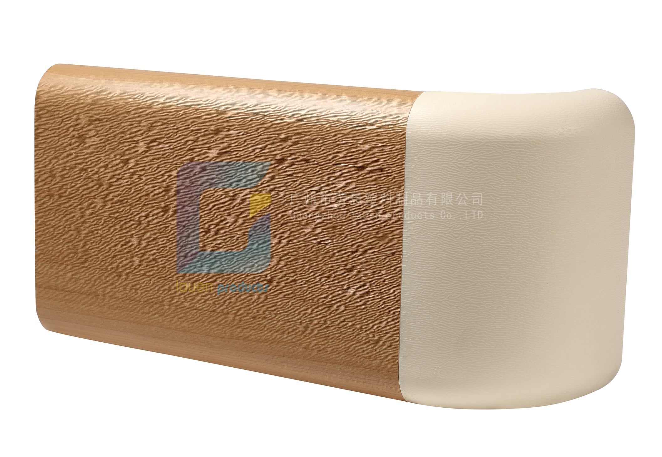 医用防撞扶手LE-140白杨木纹面板-劳恩塑料制品