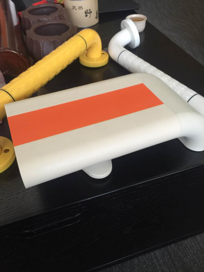 医用防撞扶手LE-140亮橙中间纹-劳恩塑料制品