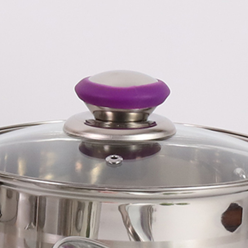 8PCS Kitchenware Utensils Purple Silicone Stainless Steel Cookware Set