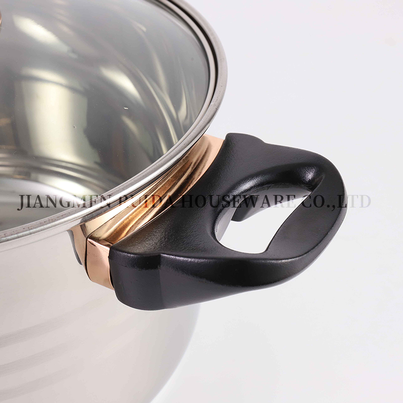 Nonstick Kitchenware Gold Mirror Polishing Kitchen Utensils Cookware