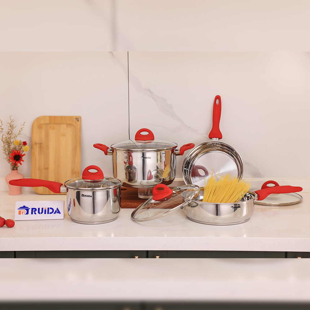 Kitchenware Kitchen Utensils 8PCS Stainless Steel Cookware Set
