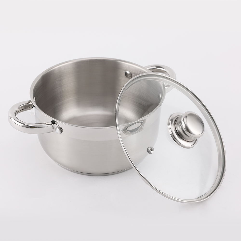 Manufacturer Kitchen Ware Utensils Casserole Saucepan Stainless Steel Cookware Set