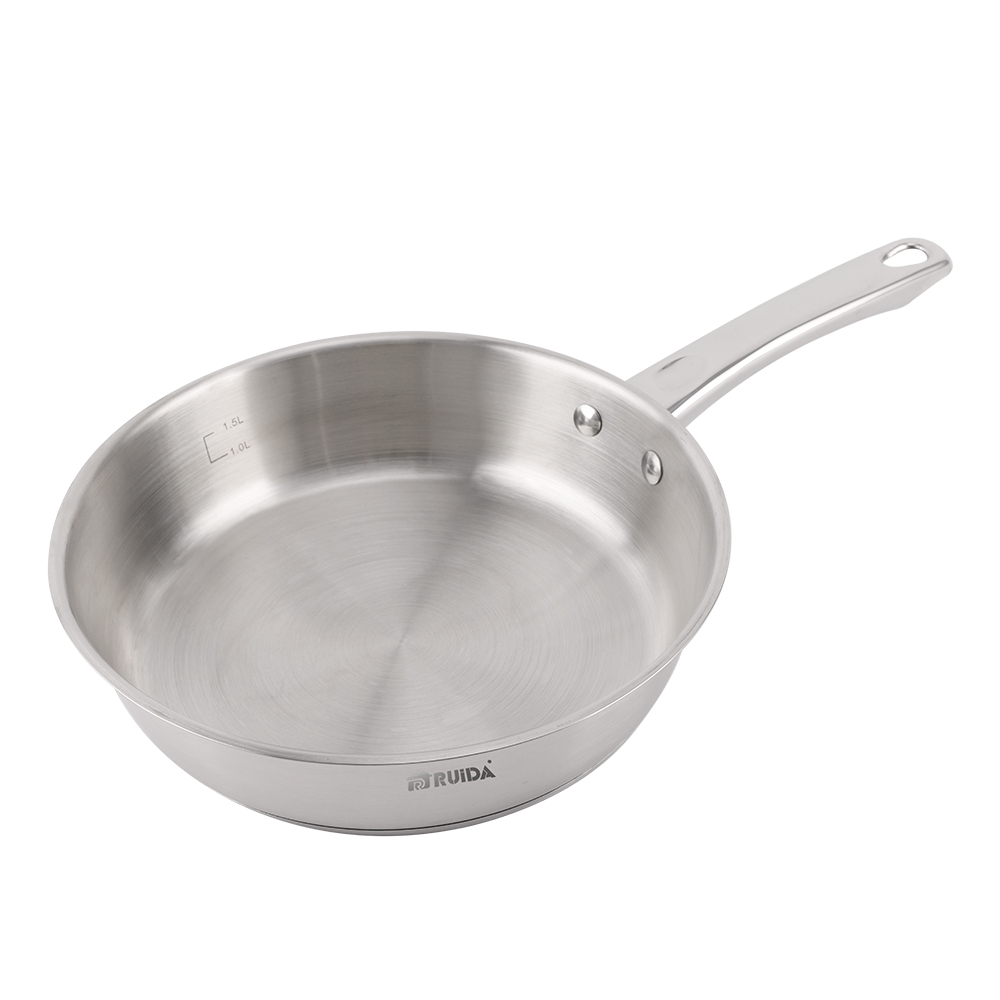 High Quality Factory Easy Cleaned Stainless Steel Cookware Frypan Frying Pan