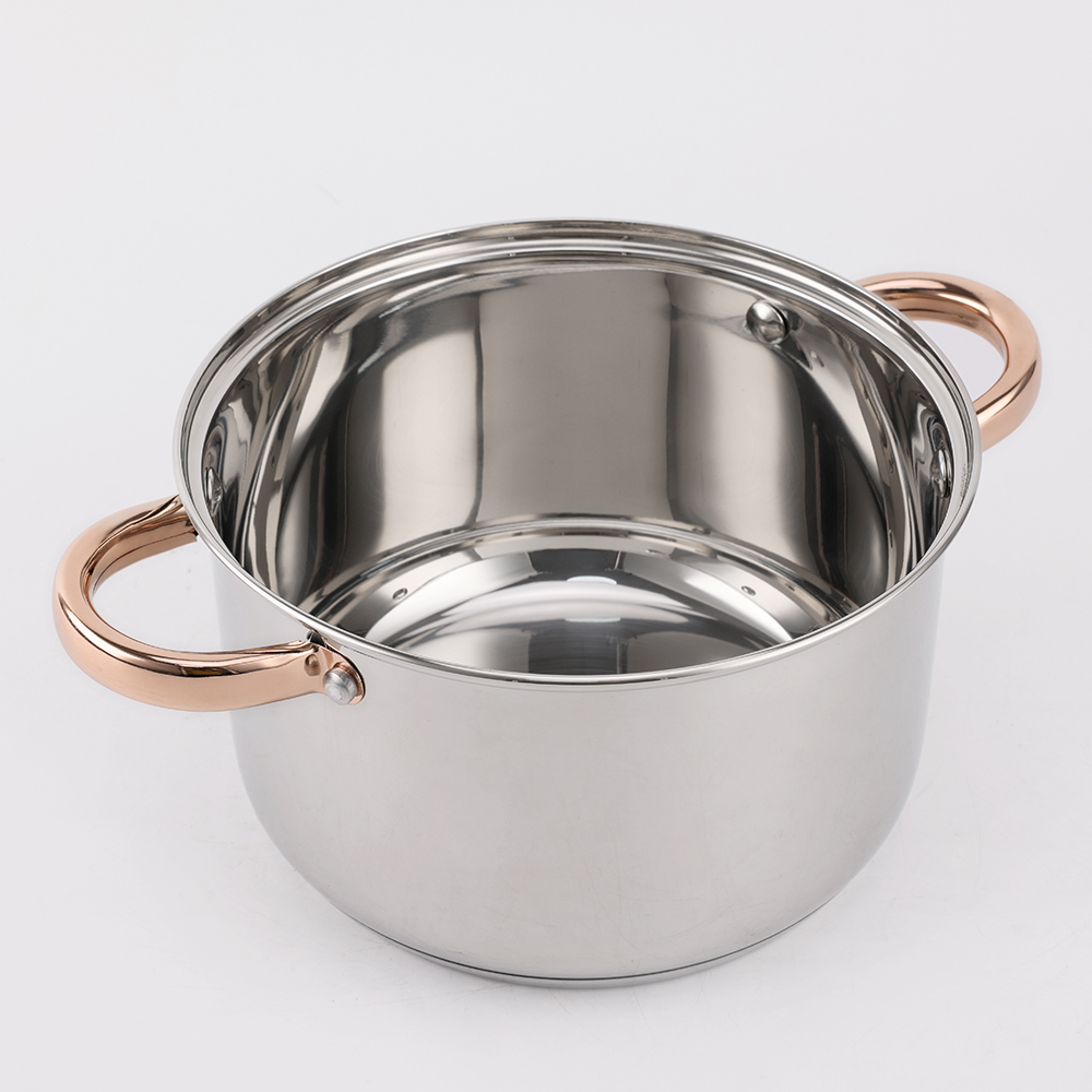 Exclusive 8PCS Stainless Steel Kitchenware with Gold Plated Handle