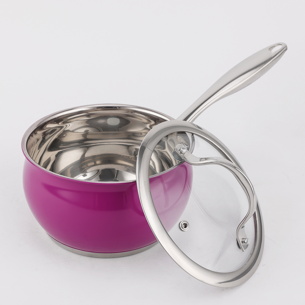 Kitchen Utensils Appliance Apple Shape Cook Ware Stainless Steel Cookware Set