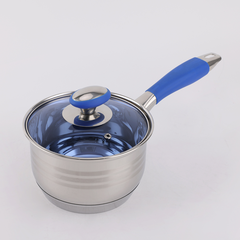 Home Appliance Blue Silicone 12PCS Stainless Steel Cookware Set Kitchenware
